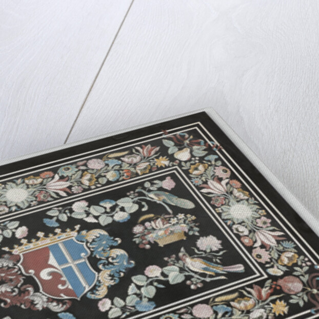 Table top with a coat of arms by Giovanni Leoni