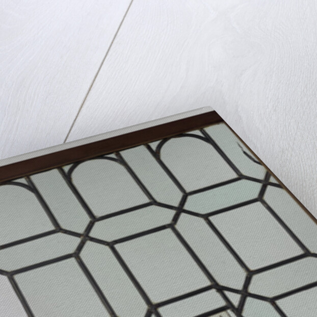 Pane with five flowers, including two tulips by Anonymous