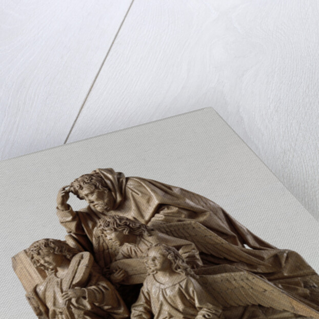 Mary, Joseph and three angels by Adriaen van Wesel
