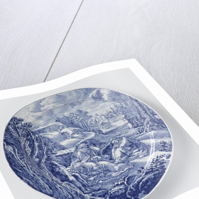 Plate with Christ on the Mount of Olives, Dammas Hofdijck by Hendrick Goltzius