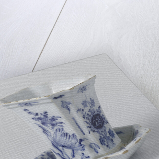 Two flowerpots and saucers by Anonymous