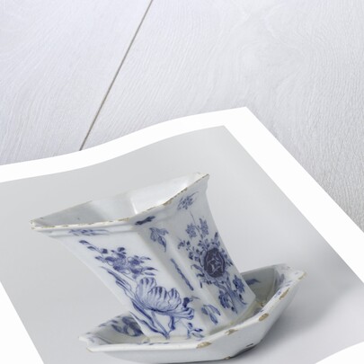 Two flowerpots and saucers by Anonymous
