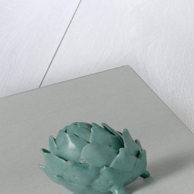 Butter dish of faience in the shape of an artichoke by Anonymous