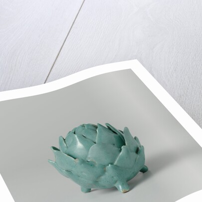 Butter dish of faience in the shape of an artichoke by Anonymous