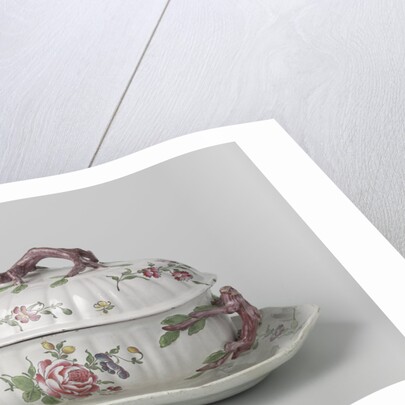 Terrine with lid on saucer by Anonymous