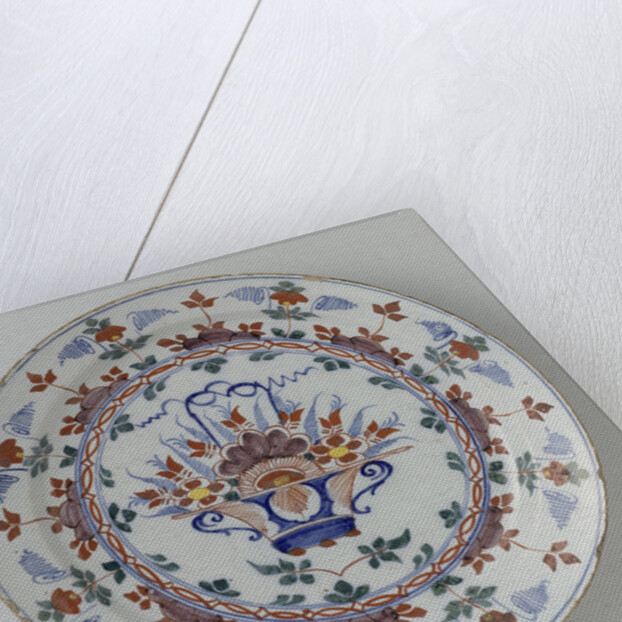 Dish polychrome faience by Anonymous
