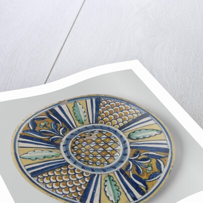 Plate with stylized motifs by Anonymous