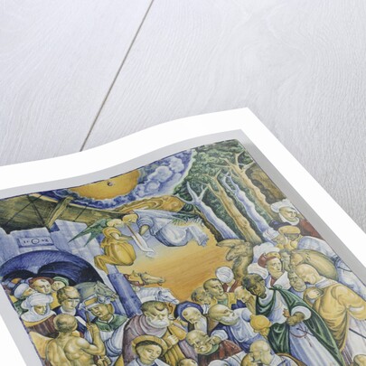Plate with the adoration of Jesus by the Magi by workshop of Piero Bergantini