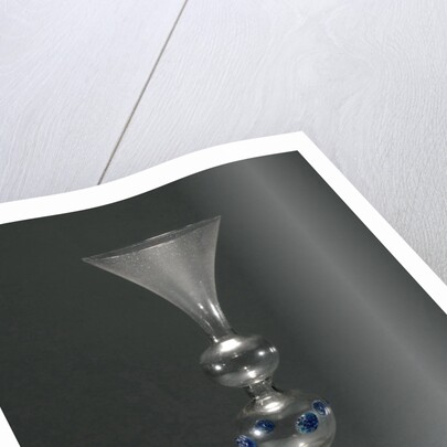 Wine glass with a hollow stem with five balls by Anonymous