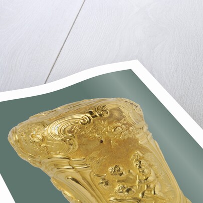 Walking stick Button with three medallions which symbols of music, painting and sculpture by Louis Métayer