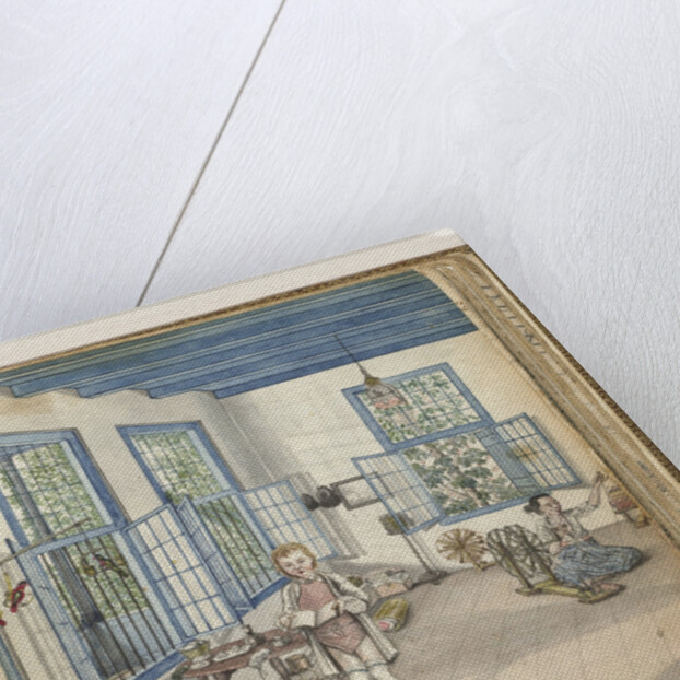 Living with son Jantje and spinning slave Flora by Jan Brandes