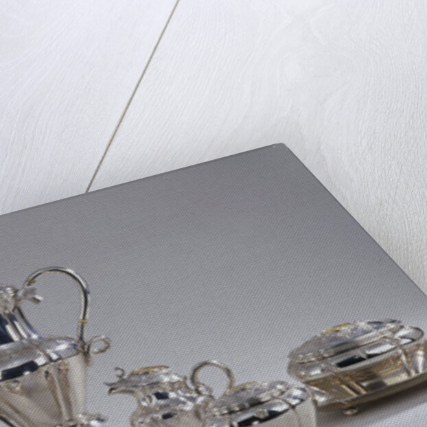 Tea and coffee service of J. D. Preuyt, farmer and mayor of Geervliet, given to him for his anniversary in 1873 by Anonymous