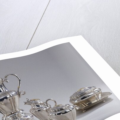 Tea and coffee service of J. D. Preuyt, farmer and mayor of Geervliet, given to him for his anniversary in 1873 by Anonymous