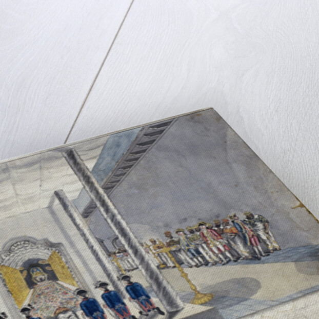 Legation of the VOC at the monarch of Kandy by Jan Brandes