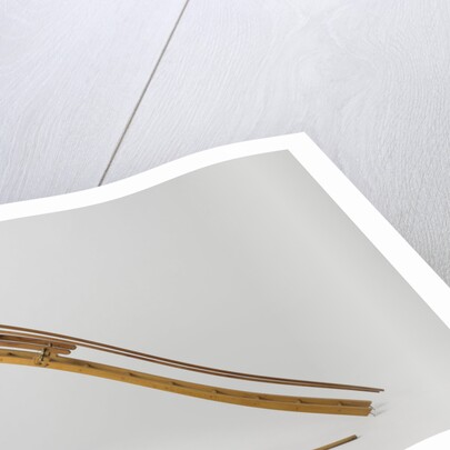 Model of two Congrevese rockets on launcher, William Congreve by Rijkswerf Rotterdam