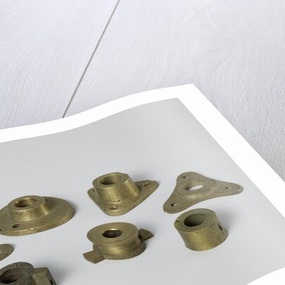 Seven metal woods for sheaves by Anonymous