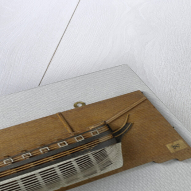 Half Model of a frigate of 50 pieces by Anonymous