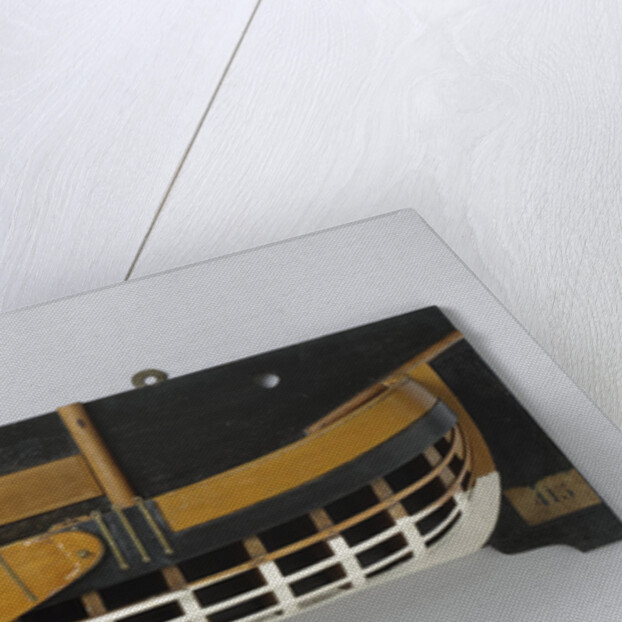 Half Model of a fork gunboat by Anonymous