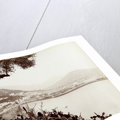 View of Salerno Italy and its harbor by Fratelli Alinari