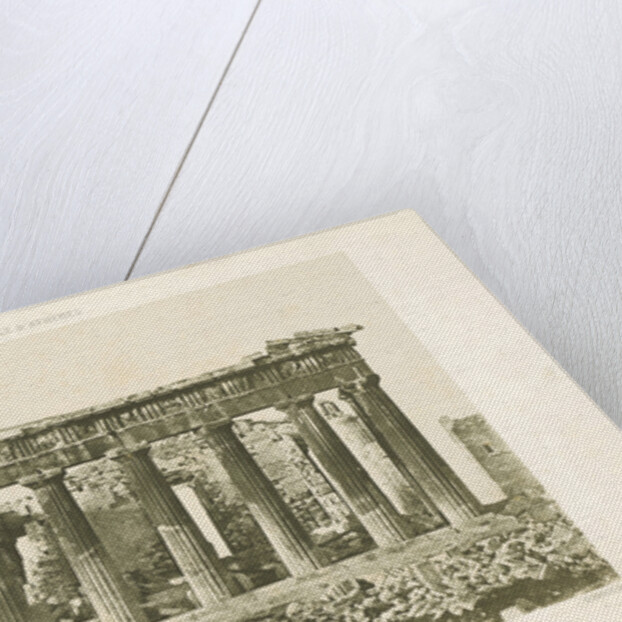 Parthenon (east side), Acropolis, Athens by Eugène Piot