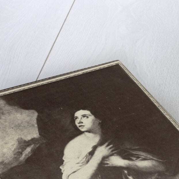 Photo Reproduction of painting from Museum of Isabella II Murillo, Mary Magdalene by Anonymous