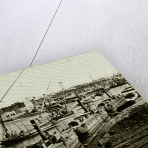 Inauguration of the Suez Canal. Ismailia, freshwater canal Arrives Arab sheiks by Anonymous