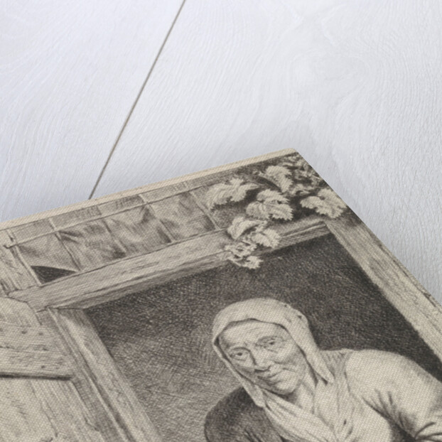 Woman in window by Johannes Christiaan Janson