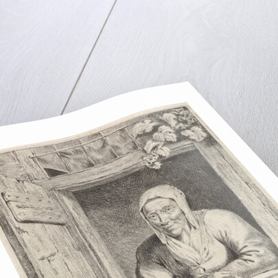 Woman in window by Johannes Christiaan Janson