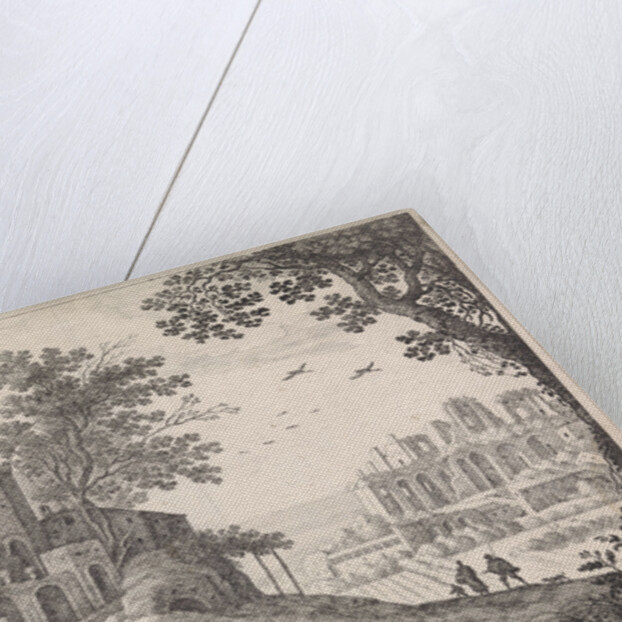 Buildings along a road by Willem van Nieulandt II and Antoine Bonenfant