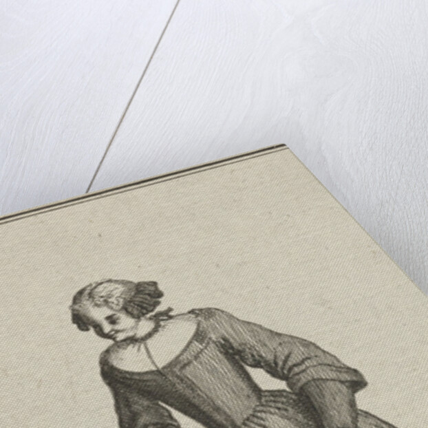 Skating woman, Gerardus Condet by Bernard Picart