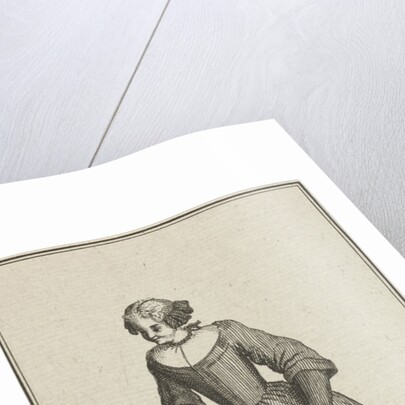 Skating woman, Gerardus Condet by Bernard Picart