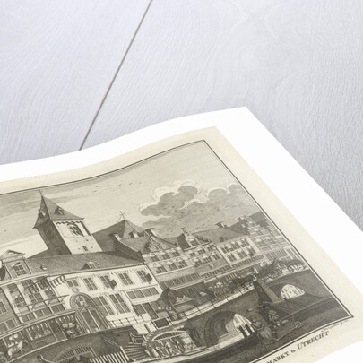 View of the orphanage, the Regulierskerk and the Corn Market in Utrecht by Caspar Jacobsz. Philips