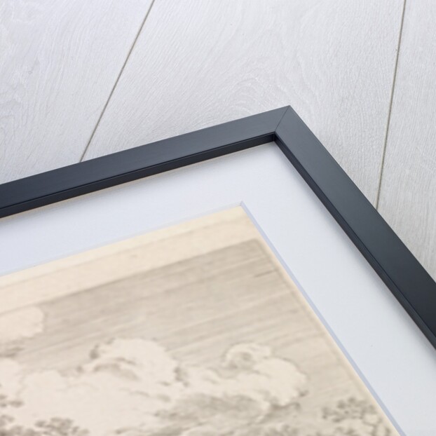 Old man, woman and child on a forest path by Leendert Overbeek