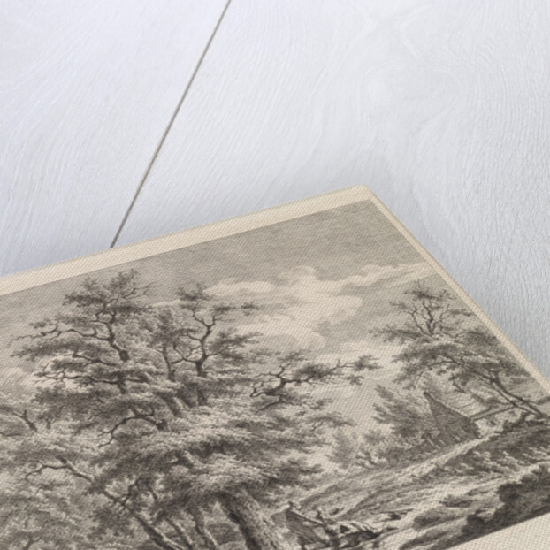 Two boys at a lake by Leendert Overbeek