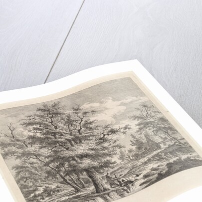 Two boys at a lake by Leendert Overbeek