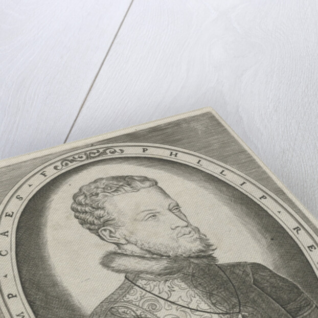 Portrait of Charles V of Habsburg, Frans Huys by Hieronymus Cock