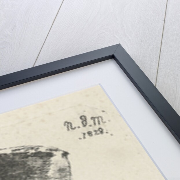 Bust of a man with hat by Anthonie Willem Hendrik Nolthenius de Man