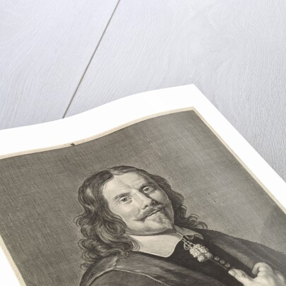 Portrait of Henricus Regius, Theodor Matham by Hendrick Bloemaert