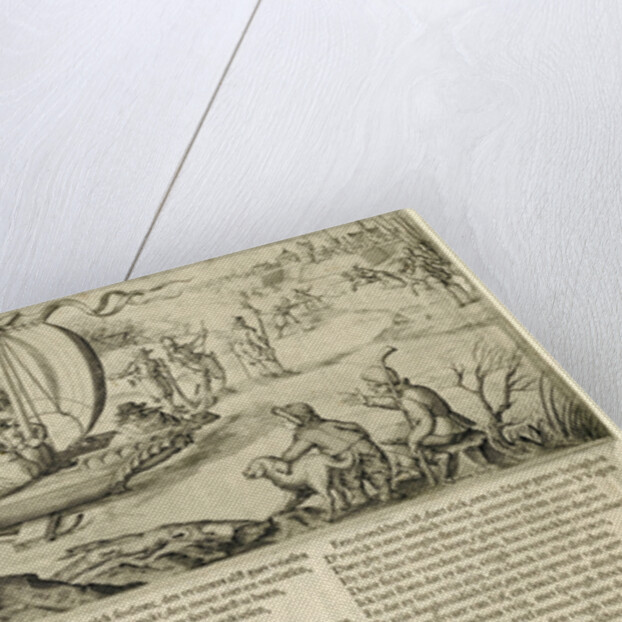 Ice barge, 1600 by Christoffel van Sichem I