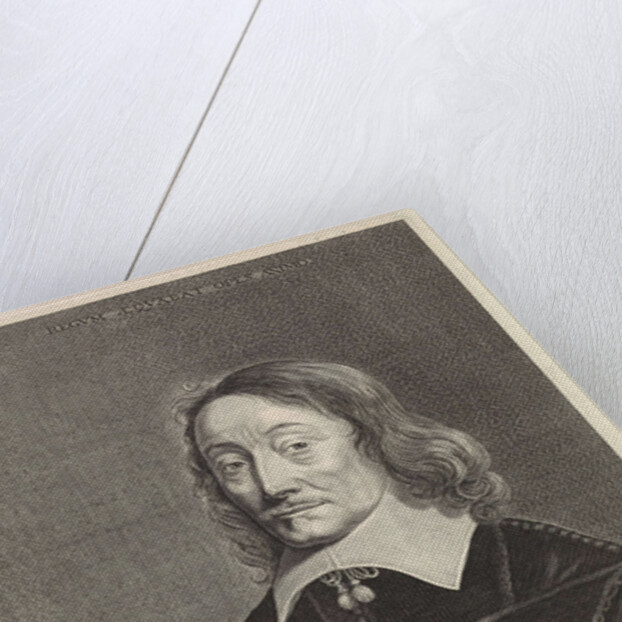 Portrait of Claudius Salmasius, Theodor Matham by Cornelis Banheyning