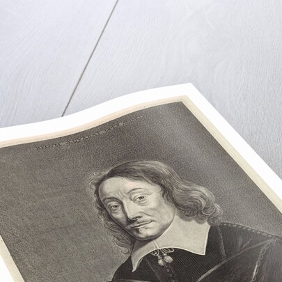 Portrait of Claudius Salmasius, Theodor Matham by Cornelis Banheyning