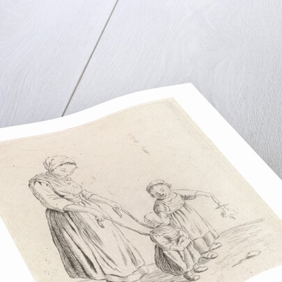 Woman with child on leash, Johannes Christiaan Janson by Christina Chalon