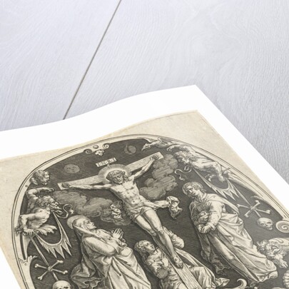 Christ on the cross by Johann Sadeler I