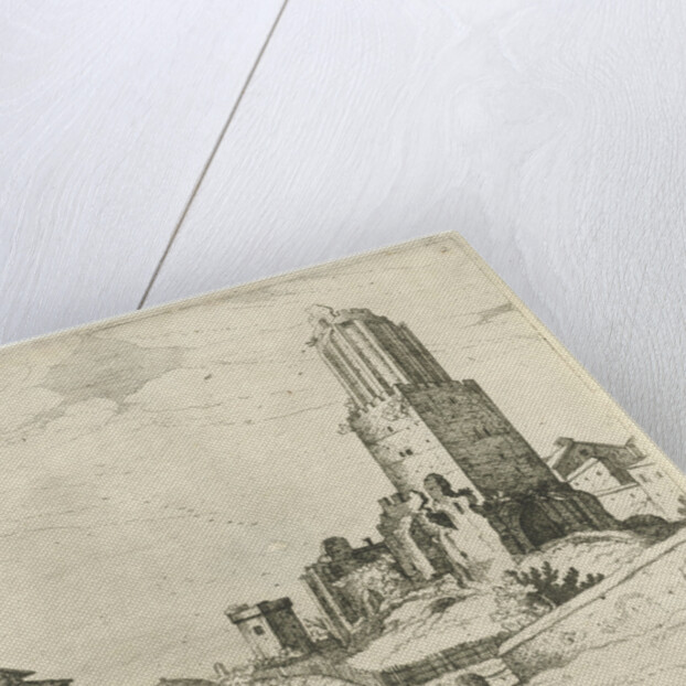 Torre delle Milizie and Pantheon by Willem van Nieulandt II