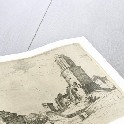 Torre delle Milizie and Pantheon by Willem van Nieulandt II