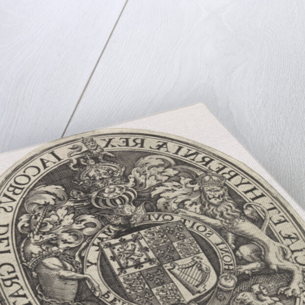 Coat of Arms of England by Simon van de Passe