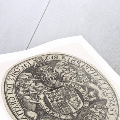 Coat of Arms of England by Simon van de Passe