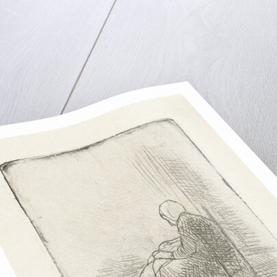 Seated woman by Jozef Israëls