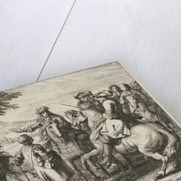 Horse men by Adam Frans van der Meulen