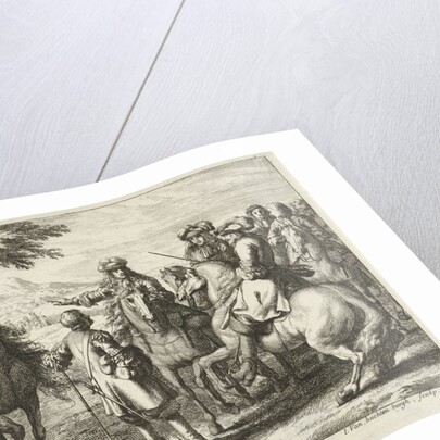 Horse men by Adam Frans van der Meulen